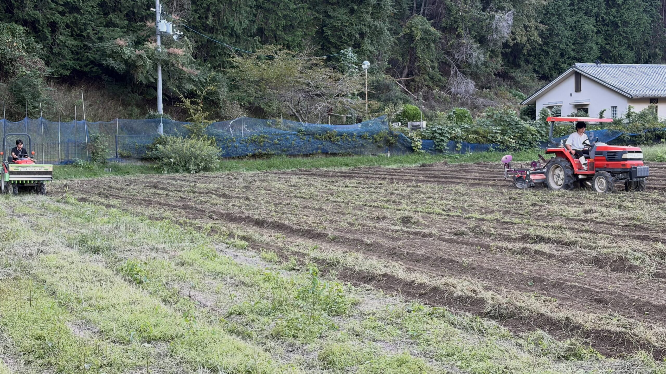 本日の作業は、各圃場の耕運と畝立て🚜🌱
またまた週末から雨模様が続くみたいなので🌧️
急ピッチで作業を進めています💪✨

土づくりをしっかり整えて、次の野菜たちの準備です🥬🥦
今日も一日お疲れさまでした😊

#コロンズファーム
#農作業
#畑仕事
#耕運
#畝立て