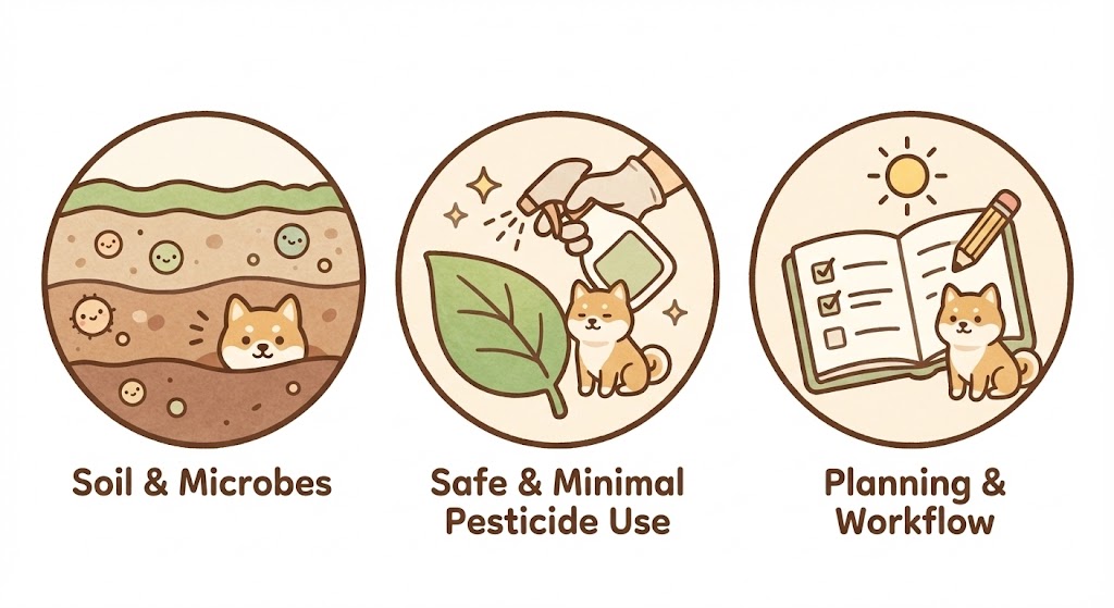 ナチュボ農法の三本柱