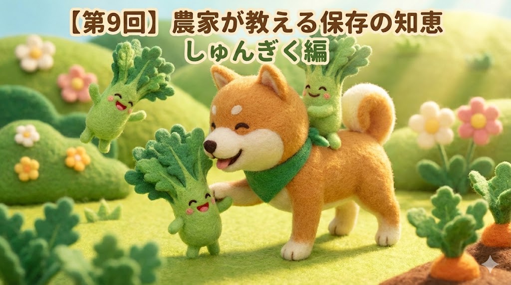 農家が教える保存の知恵【第9回】春菊編｜しなびた春菊を水揚げで復活させる保存術