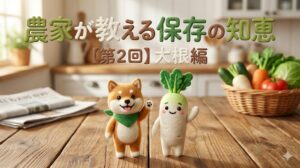 大根を長持ちさせる保存のコツ（葉を切る・乾燥対策）｜農家が教える保存の知恵 第2回